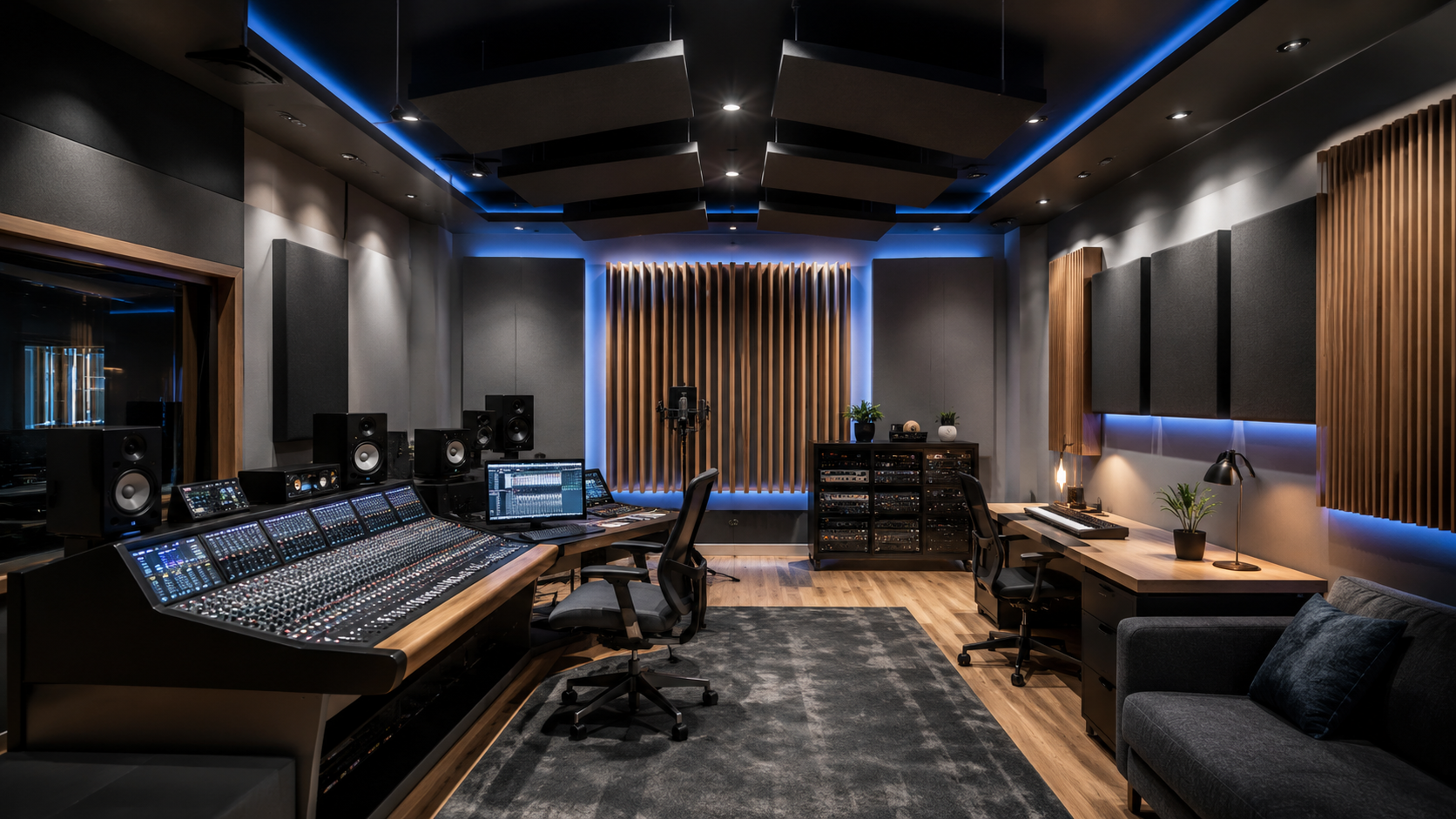 Paneles acústicos para estudio